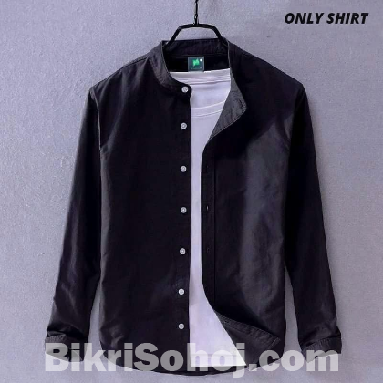 Solid Color Cotton Shirt (Only Shirt)